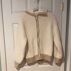 Aerie Cream Teddy Jacket